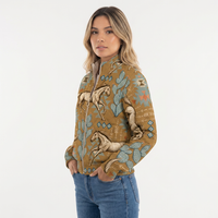 High-Neck Fleece-Lined Jacket