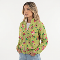 High-Neck Fleece-Lined Jacket