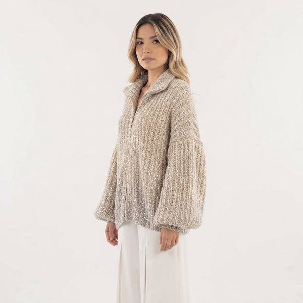 Sequin Knit Jacket