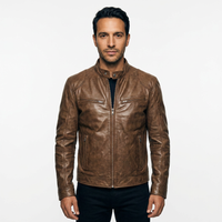 Men's Leather Biker Jacket