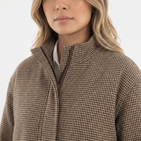 Women's Plaid Aviator Jacket