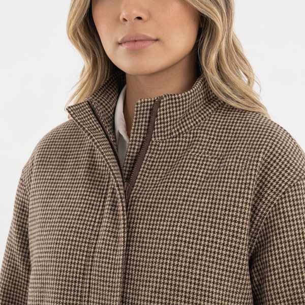 Women's Plaid Aviator Jacket