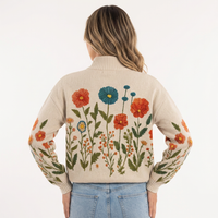 High-Neck Fleece-Lined Jacket