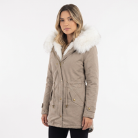 Hooded Button-Front Winter Jacket