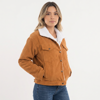 Corduroy Turn-Down Collar Jacket