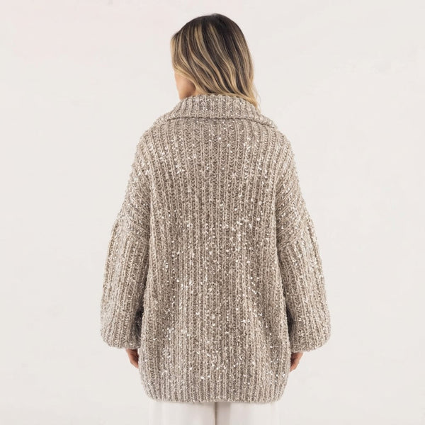 Sequin Knit Jacket