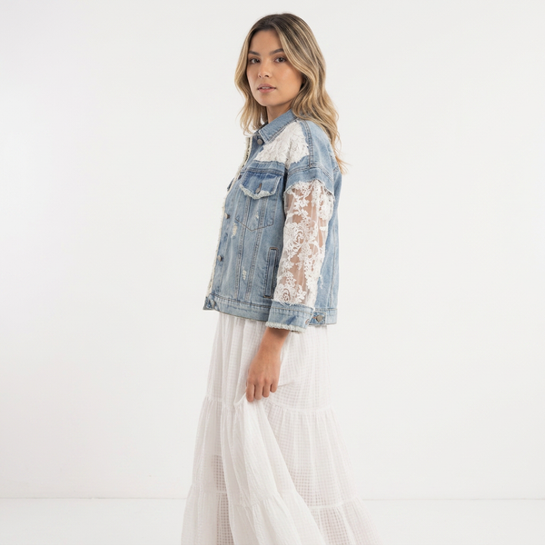 Women's Patchwork Denim Jacket