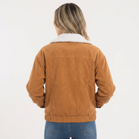 Corduroy Turn-Down Collar Jacket