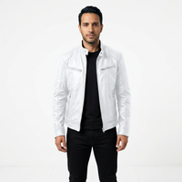Men's Leather Biker Jacket