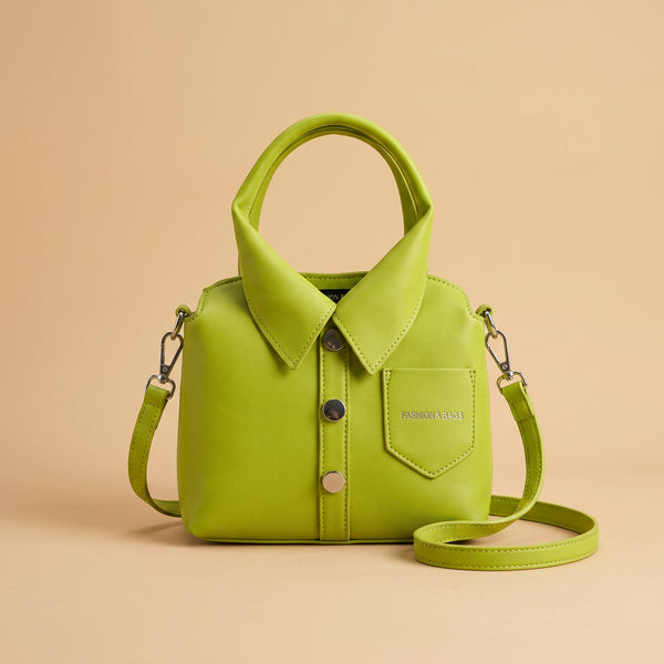 Collared Leather Bag