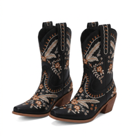 Knee-High Embroidered Cowboy Boots