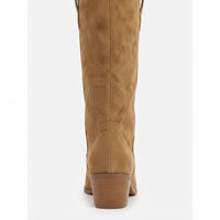 Women's Tall Embroidered Suede Cowboy Boots
