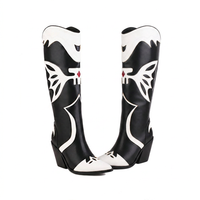 Water-Resistant High-Heel Cowboy Boots