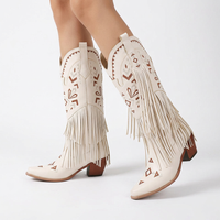 High-Heel Tassel Cowboy Boots