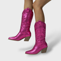 Women's Retro Embroidered Cowboy Boots