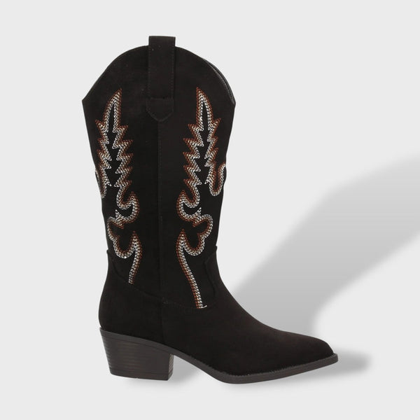 Women's Elegant Suede Cowboy Boots