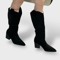Women's Modern Tall Leather Cowboy Boots