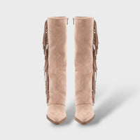 Women's Fringe High-Heel Cowboy Boots
