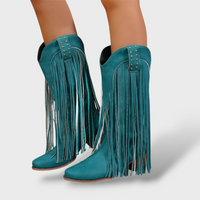 Women's Vintage Fringe Cowboy Boots