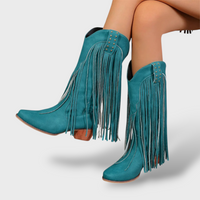 Women's Vintage Fringe Cowboy Boots