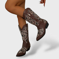 Women's Pointed-Toe Embroidered Cowboy Boots