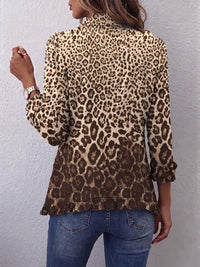 Ombeline | Multicolour Leopard Jacket with Ruffles