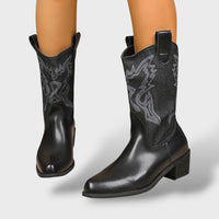 Women's Embroidered Cowboy Booties